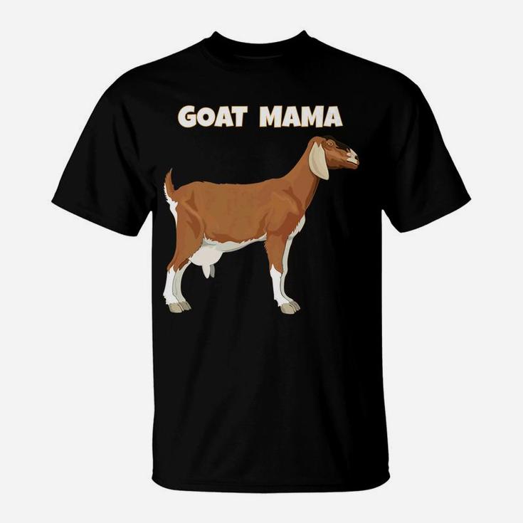 Goat Mama Standing Anglonubian Goat T-Shirt