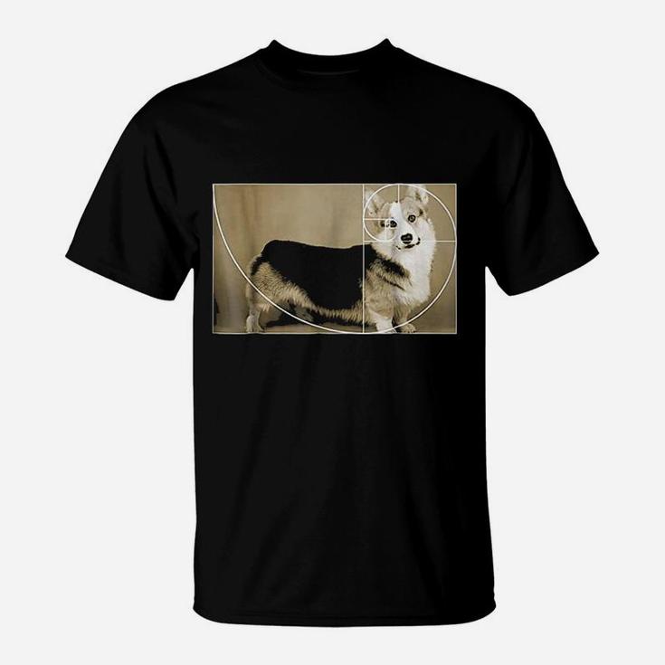 Golden Ratio Corgi T-Shirt Fibonacci Spiral Funny Math Tee Golden Ratio Corgi T-Shirt Fibonacci Spiral Funny Math Tee