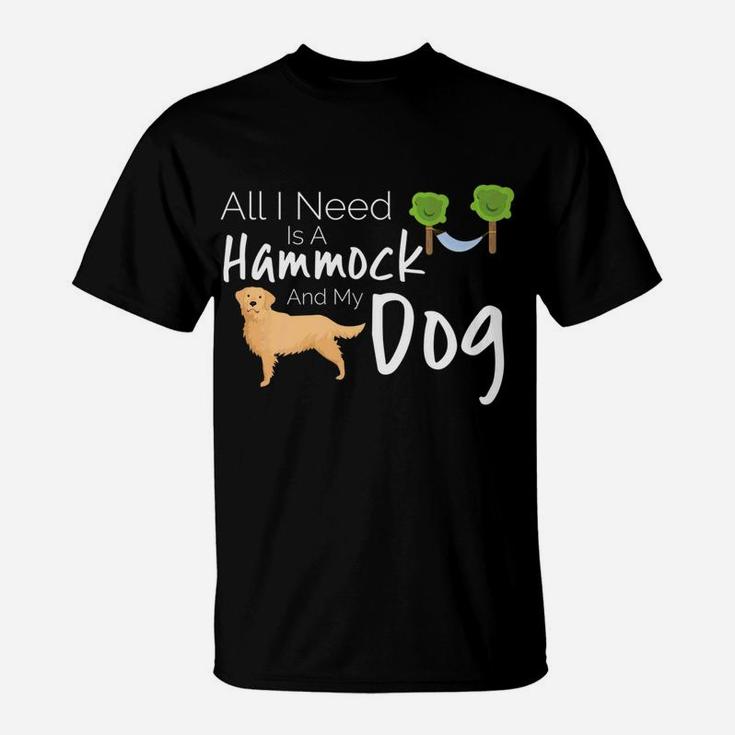 Golden Retriever Dog Hammock Camping Travel T-Shirt