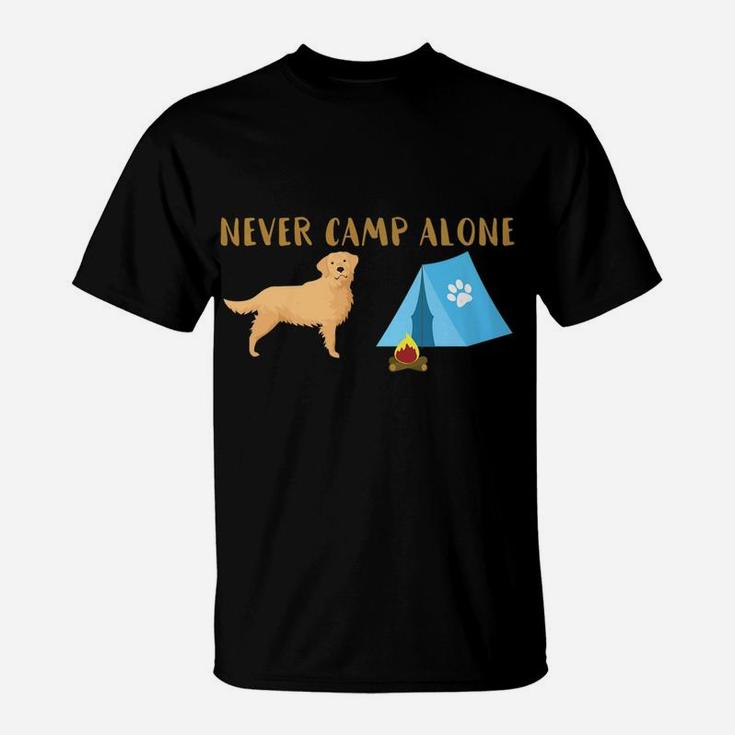 Golden Retriever Dog Tent Funny Camping Travel T-Shirt