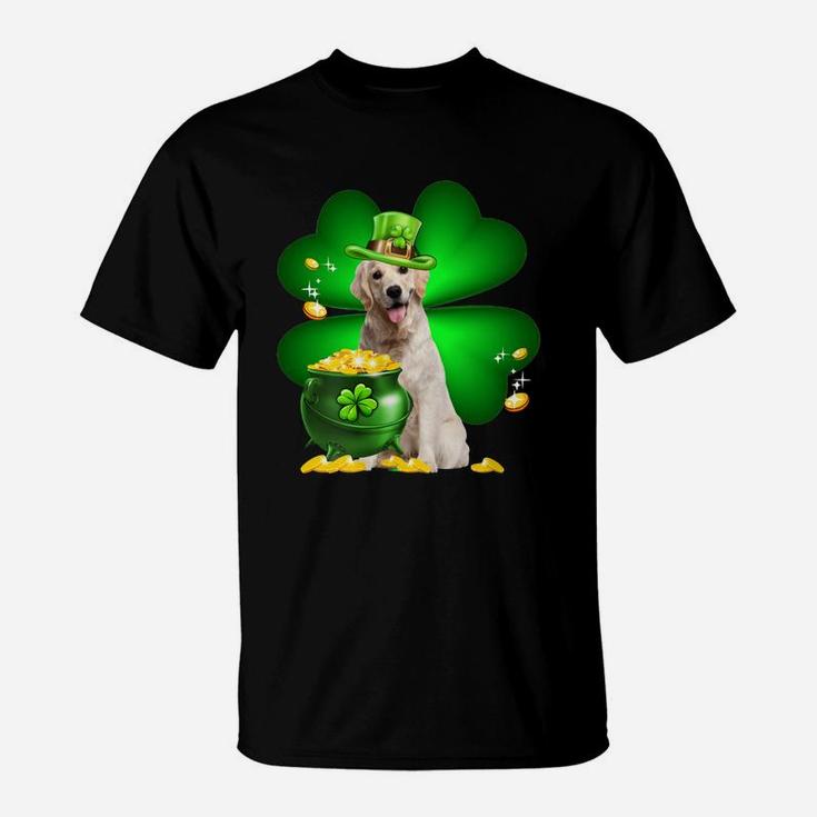 Golden Retriever Shamrock St Patricks Day Irish Great Dog Lovers T-Shirt