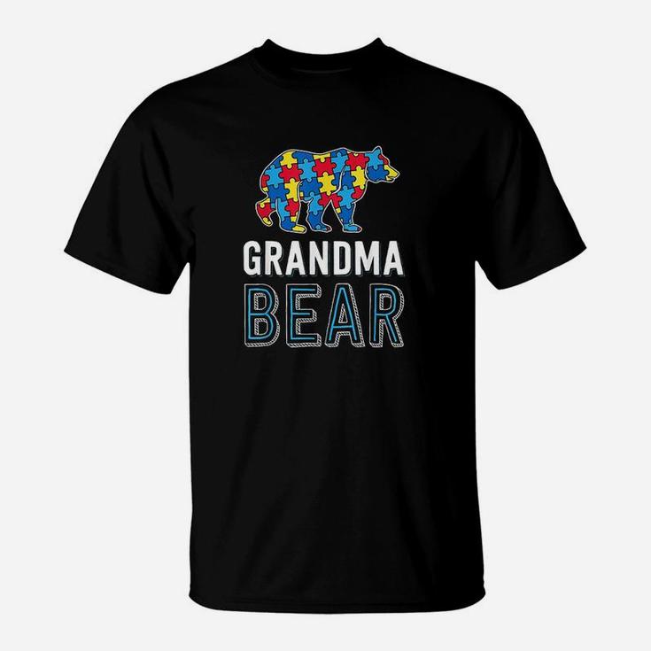 Grandma Bear World Autism Awareness Day Family T-Shirt