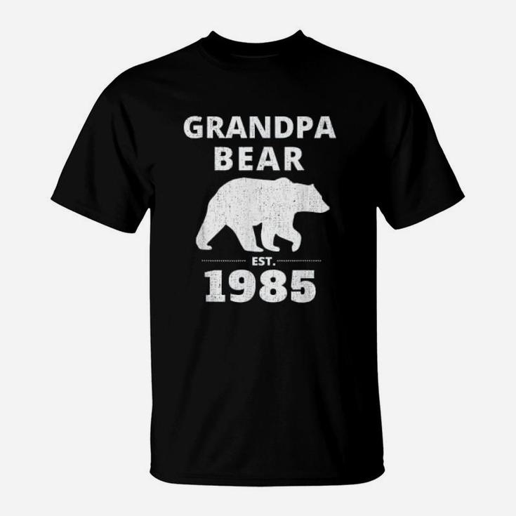 Grandpa Bear Est 1985 Vintage Bear T-Shirt