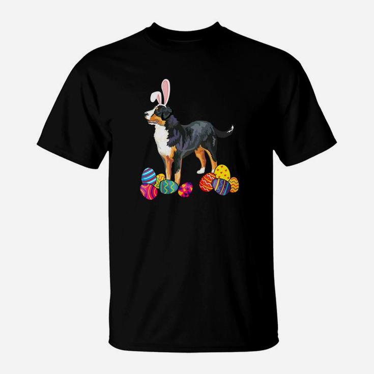 Greater Swiss Mountain Dog Bunny Ear With Egg Easter Easter T-Shirt