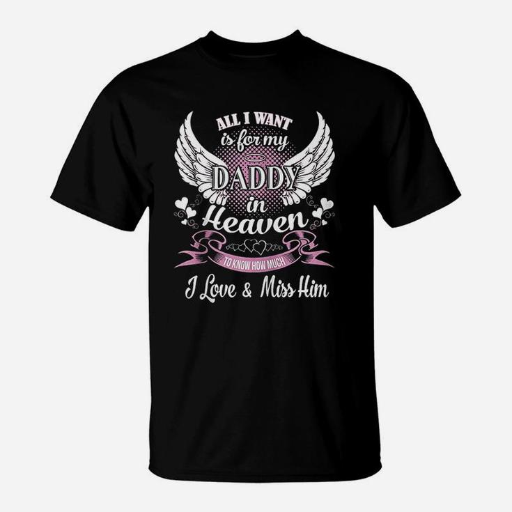 Guardian Dad From Daughter Sons Memorial Heaven T-Shirt