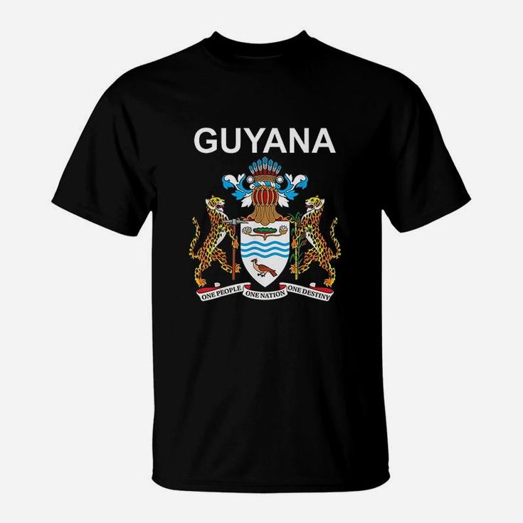 Guyana National Coat Of Arms Crest Emblem T-Shirt