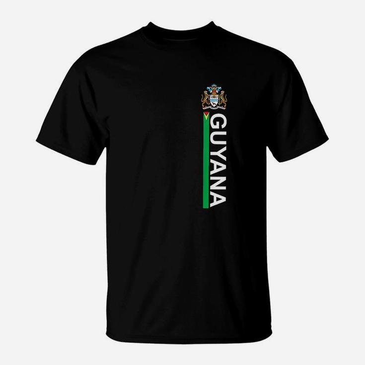 Guyana National Pride Left Side Image Sporty T-Shirt