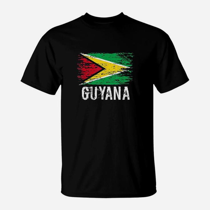 Guyanese Flag Pride Vintage Guyanese Root Gift Guyana T-Shirt