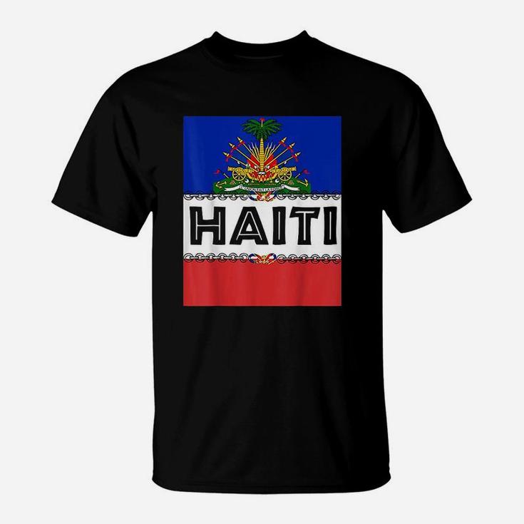Haitian Pride For Haiti Flag Day Gift Ayiti Chains Zoe T-Shirt