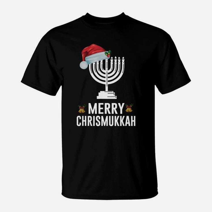 Happy Chrismukkah Funny Hanukkah And Merry Christmas T-Shirt