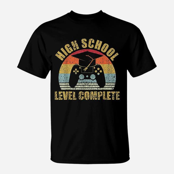 High School Graduation Level Complete Gamer Graduation T-Shirt