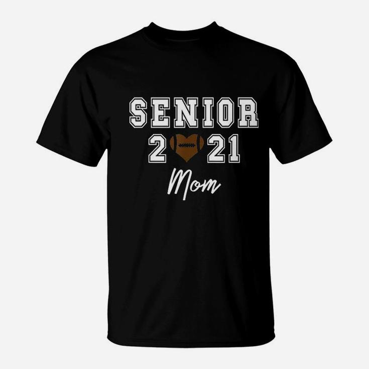 High School Senior 2021 Football Player Mom T-Shirt
