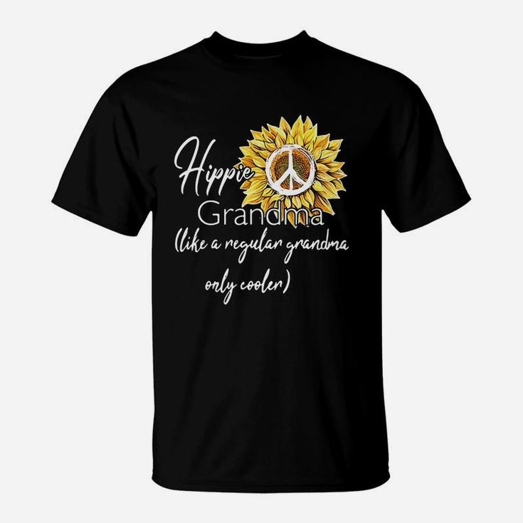 Hippie Grandma I Like A Regular Grandma Only Cooler T-Shirt