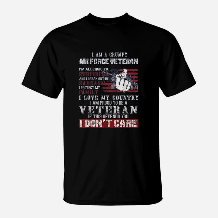 I Am A Grumpy Air Force Veteran Retired Air Force Veteran T-Shirt