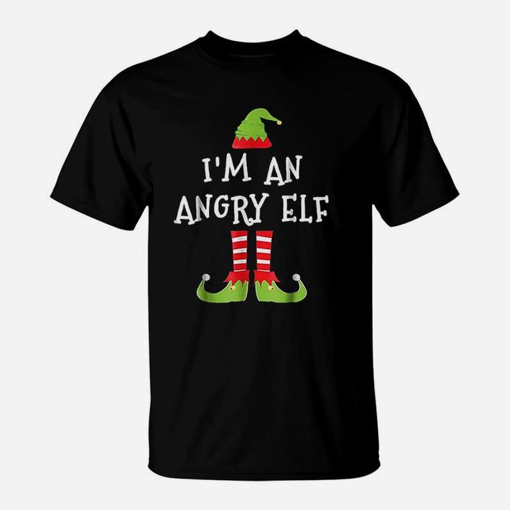 I Am An Angry Elf Matching Family Elf Christmas T-Shirt