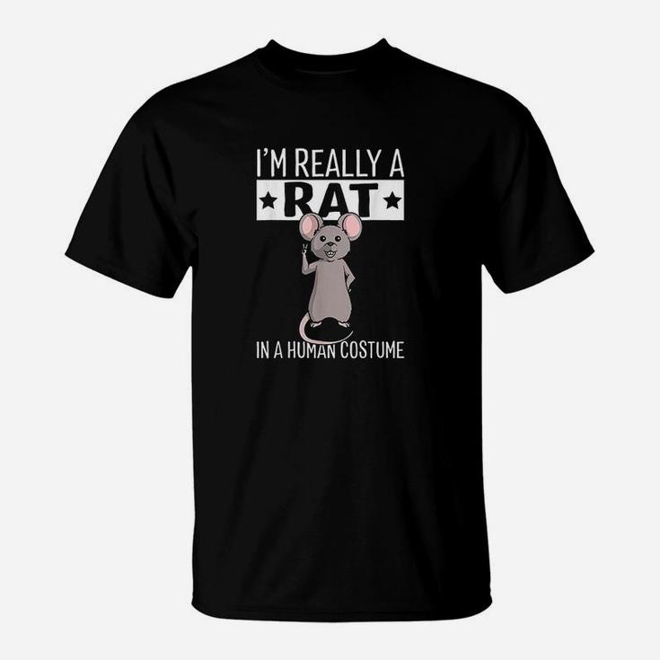 I Am Really A Rat In A Human Costume Halloween T-Shirt