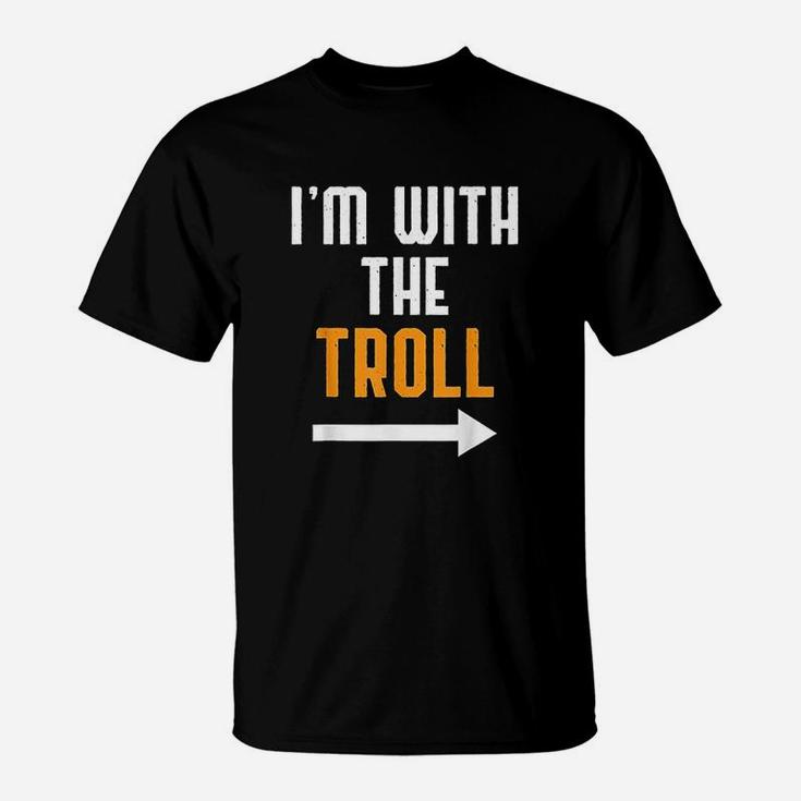 I'm With The Troll Halloween Costume Funny Couples T-Shirt I'm With The Troll Halloween Costume Funny Couples T-Shirt