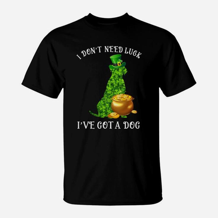 I Do Not Need Luck I Have Got A Cane Corso Shamrock St Patricks Day Dog Lovers T-Shirt