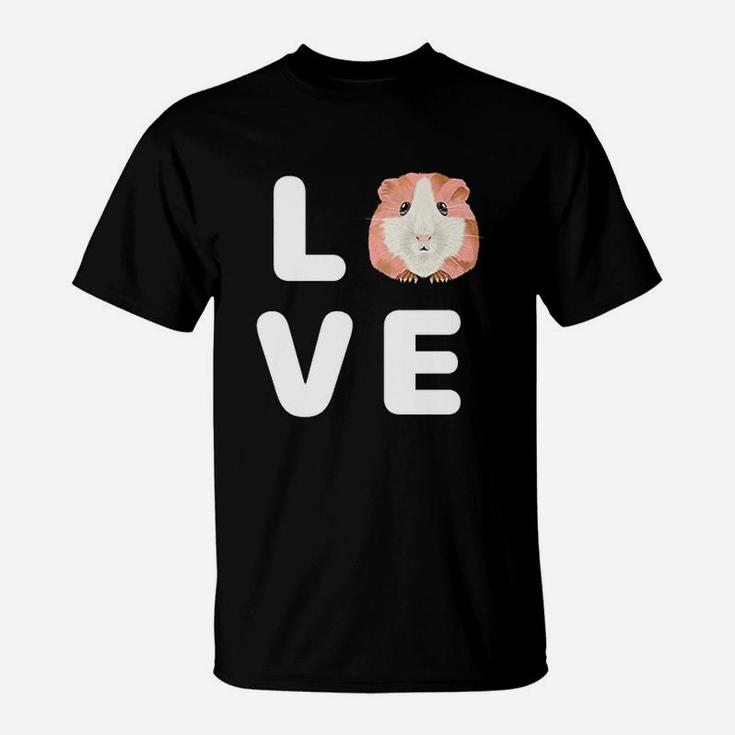 I Love Hamsters Cute Pet Kids Children Gift Funny Guinea Pig T-Shirt