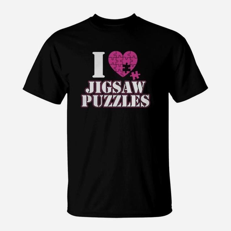 I Love Jigsaw Puzzles Shirt T-shirt T-Shirt