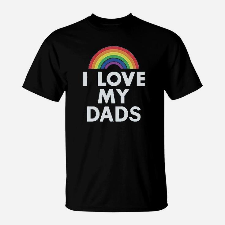 I Love My Dads Outfit Infant Gay Pride Lgbt Fathers Day Baby T-Shirt