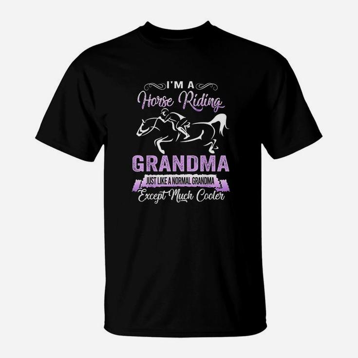 Im A Horse Riding Grandma Funny Horse Lovers T-Shirt
