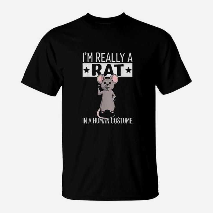 Im Really A Rat In A Human Costume Halloween Funny T-Shirt
