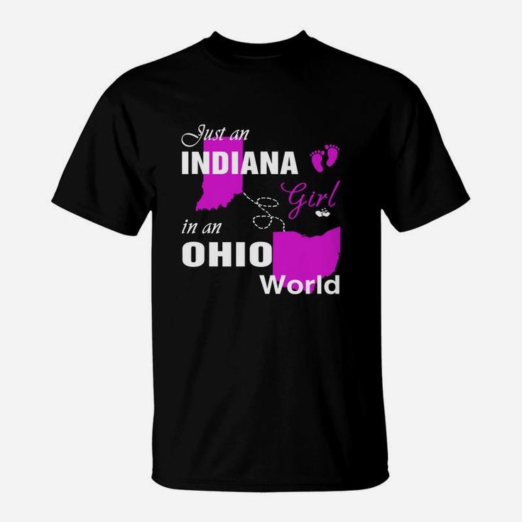 Indiana Girl In Ohio Shirts Indiana Girl Tshirt,ohio Girl T-shirt,ohio Girl Tshirt,indiana Girl In Ohio Shirts,ohio Hoodie, Ohio Tshirt T-Shirt