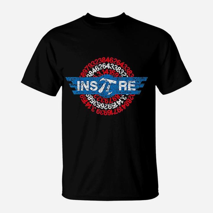 Inspire Math Superhero Pi Day Mathematics Teacher Nerd Geek T-Shirt