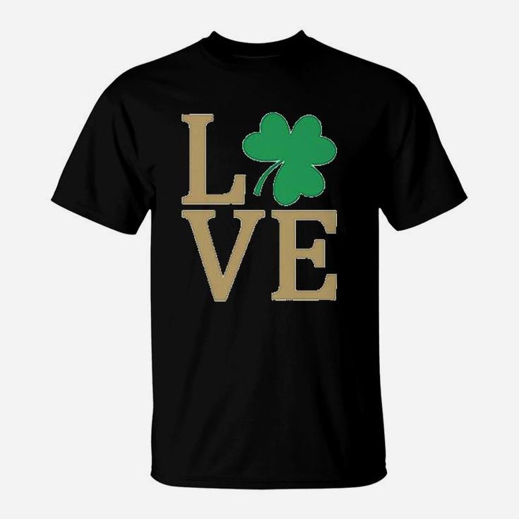 Irish Clover Love St Patrick's Day Cute Irish T-Shirt