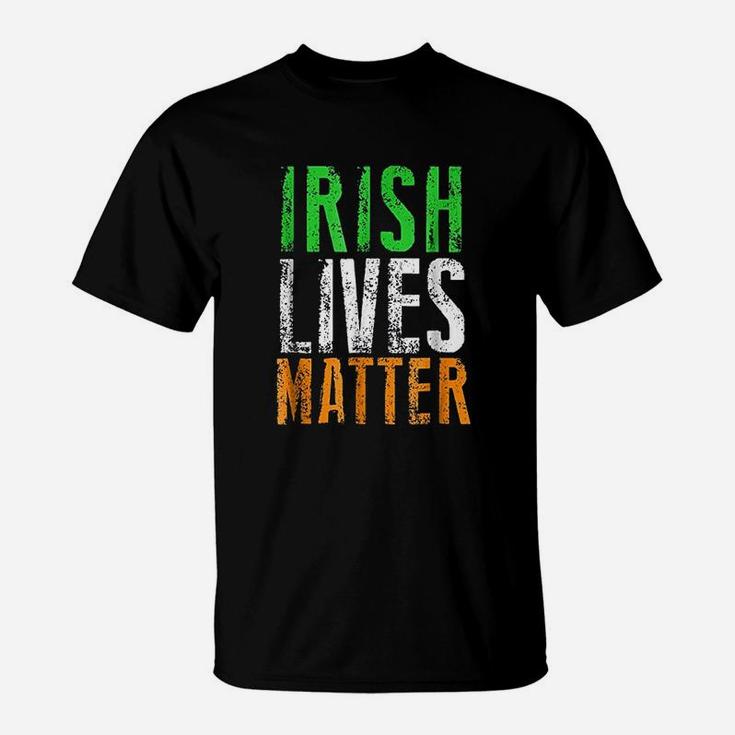 Irish Lives Matter Ireland Pride Flag Tricolour T-Shirt