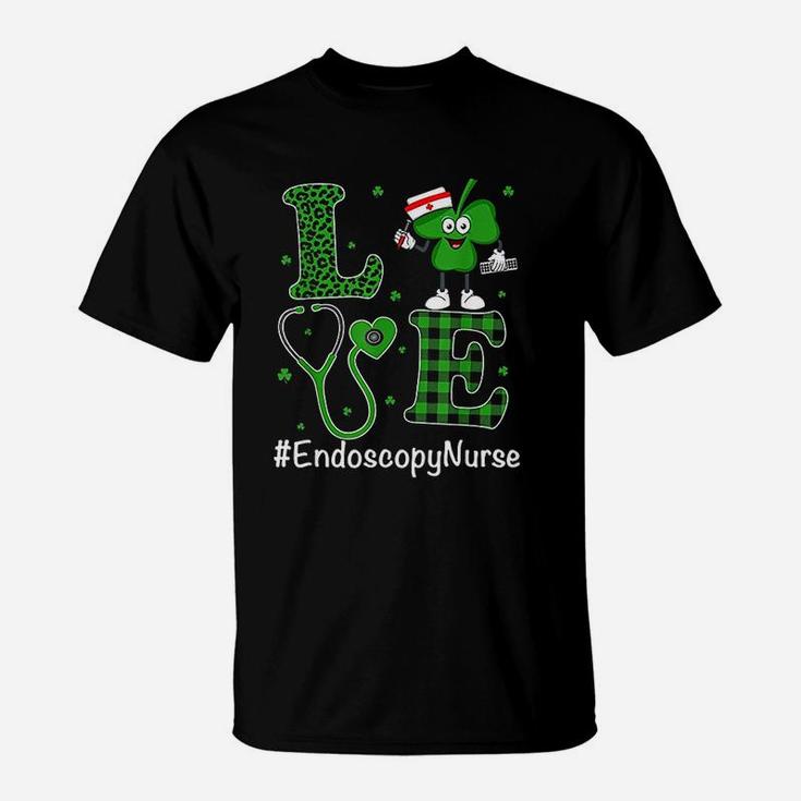 Irish Nurse St Patricks Day Love Endoscopy Nurse Life T-Shirt