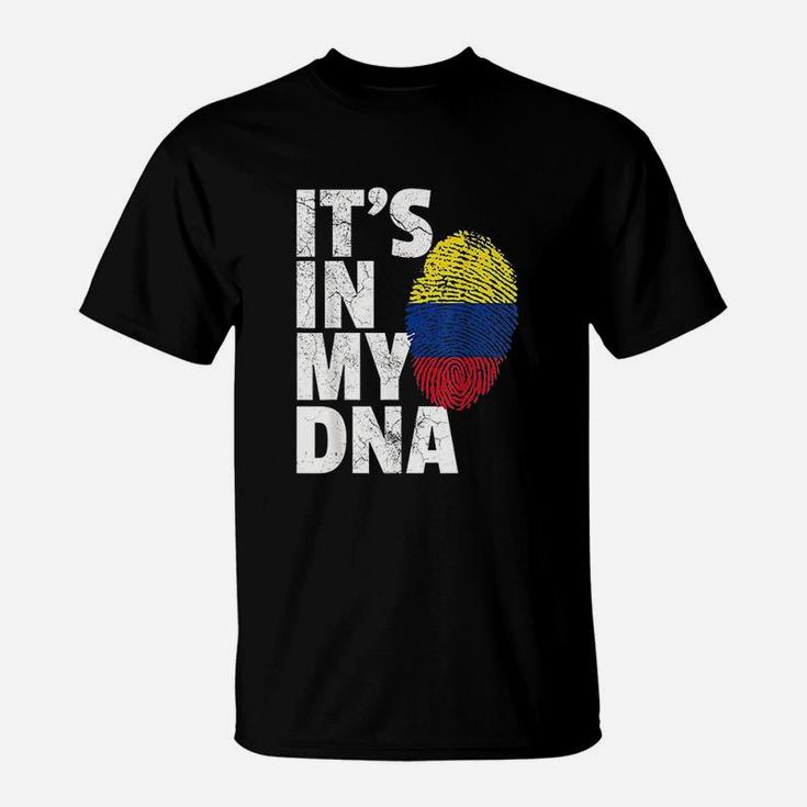 It Is In My Dna Colombian Colombia Flag National Pride T-Shirt