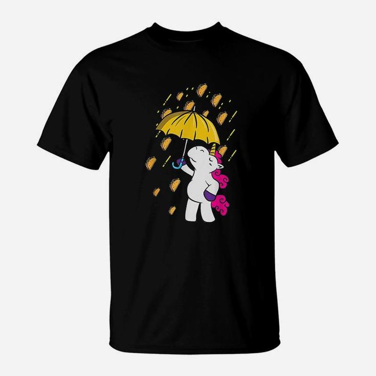 Its Raining Tacos Funny Unicorn Tacos Gift T-Shirt