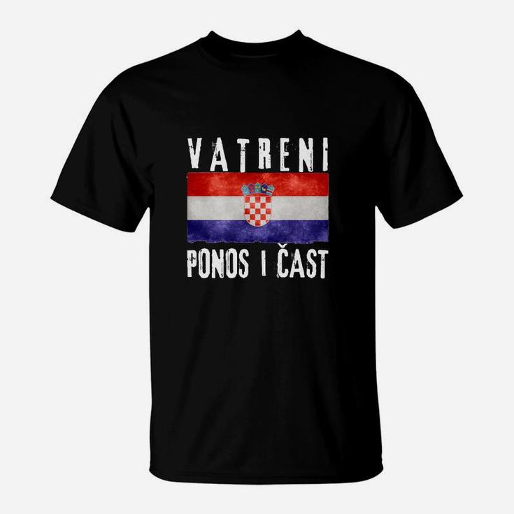 Jetzt Vatreni Stolz Und Ehre Hrvatska T-Shirt