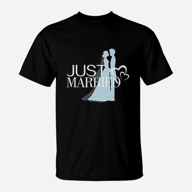 Just Married Gift For Couples Wedding Anniversary Newlywed T-Shirt