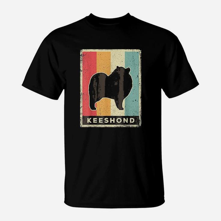 Keeshond Dog Retro Vintage Gift T-Shirt