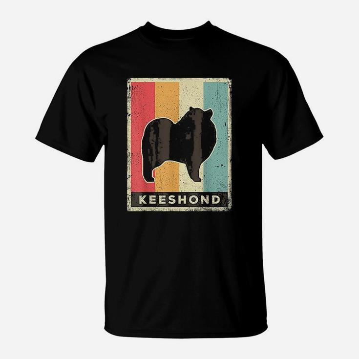 Keeshond Dog Retro Vintage T-Shirt