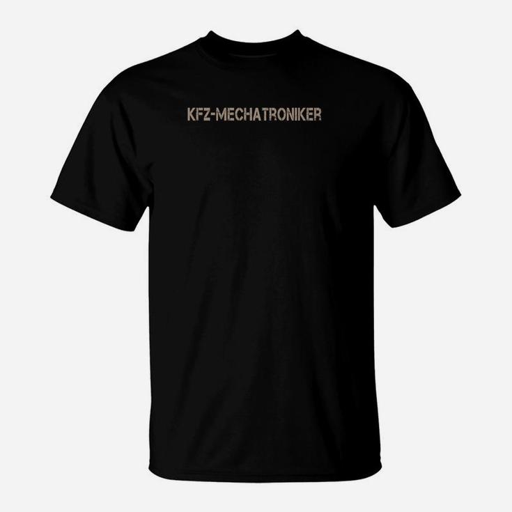 KFZ-Mechatroniker Schwarzes T-Shirt, Berufsstolz Freizeitmode