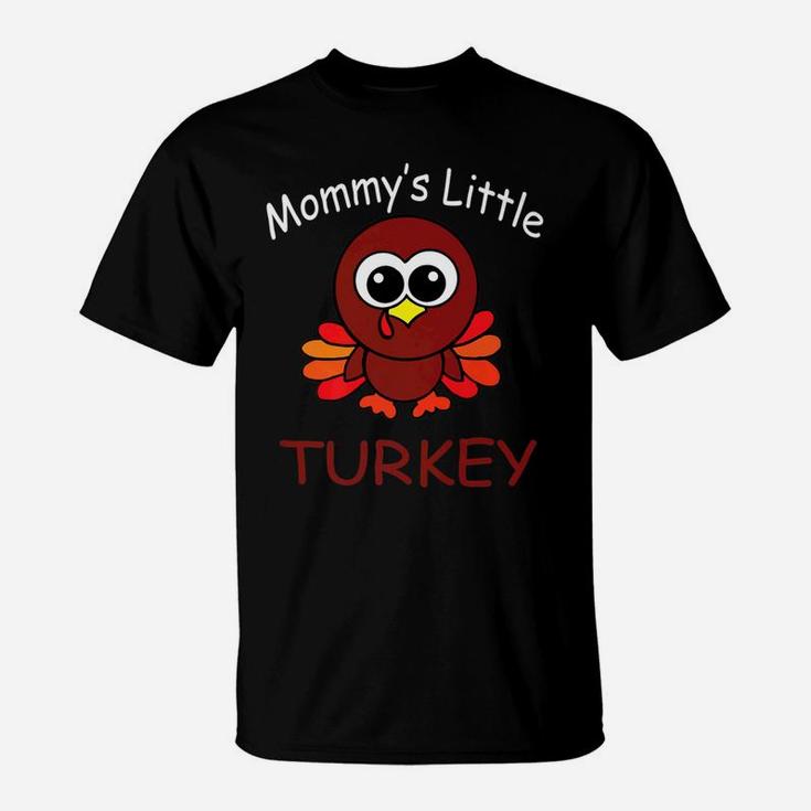 Kids Mommys Little Turkey Cute Thanksgiving T-Shirt
