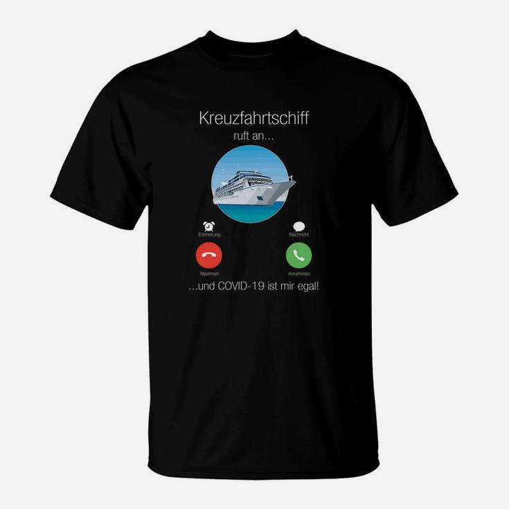 Kreuzfahrtschiff T-Shirt mit Lustigem COVID-19 Spruch, Humorvoll