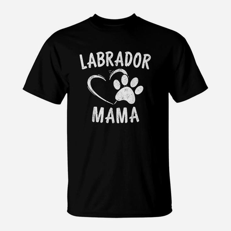 Labrador Mama Gift Black Golden Lab Mom Apparel Dog T-Shirt