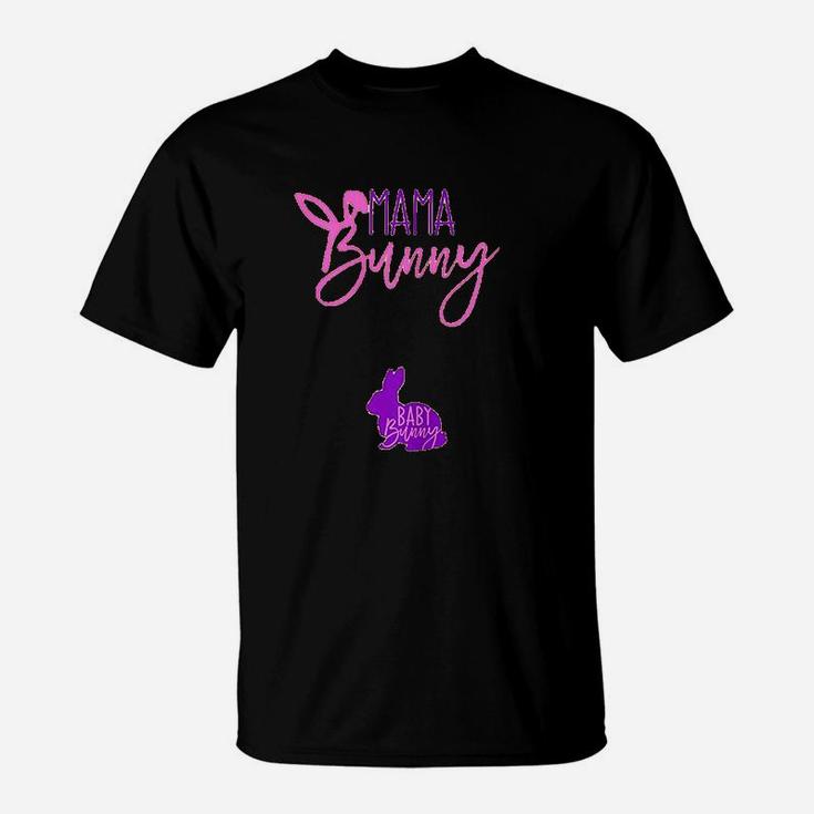 Lady Gift Easter Mama Bunny Baby Bunny T-Shirt