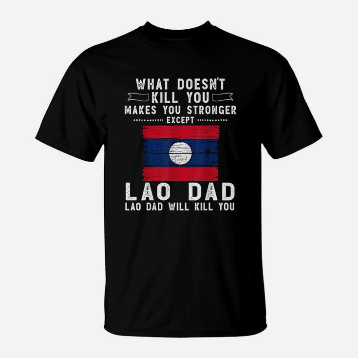 Laos Dad Gifts Fathers Day, dad birthday gifts T-Shirt
