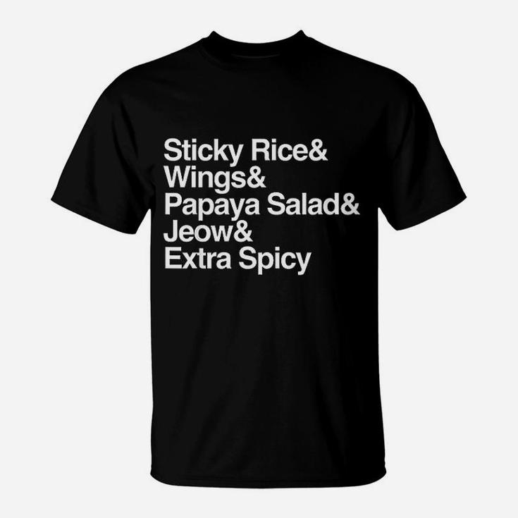 Laos Sticky Rice Travel Asia Asian Food Wings T-Shirt