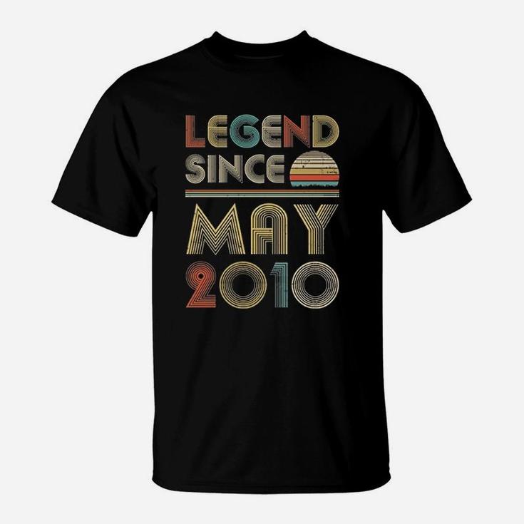 Legend Since May 2010 Vintage 11th Birthday Gifts T-Shirt