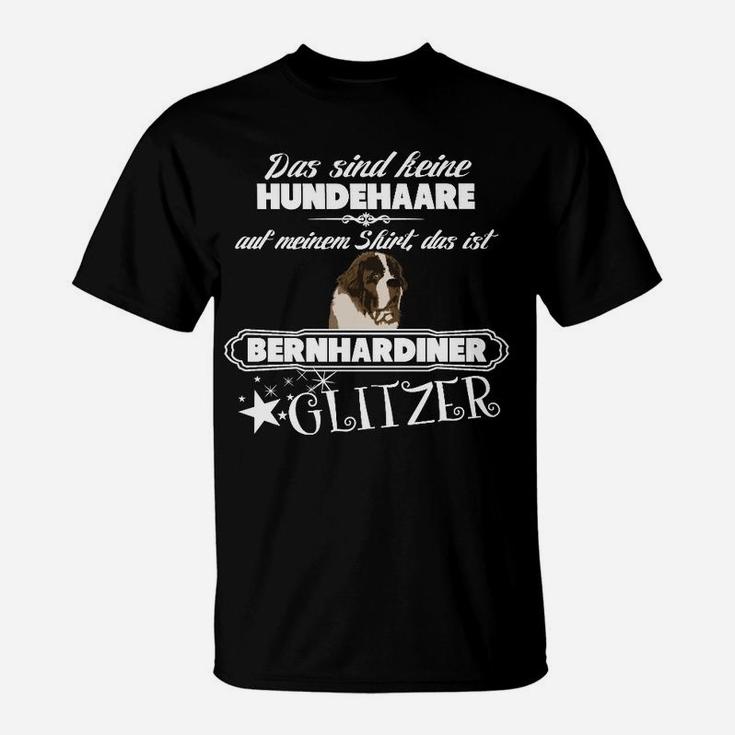 Lustiges Bernhardiner Glitzer T-Shirt für Hundebesitzer, Hunde Fans