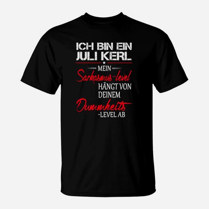 Lustiges Geburtstags-T-Shirt Juli Kerl, Männer Shirt mit Spruch