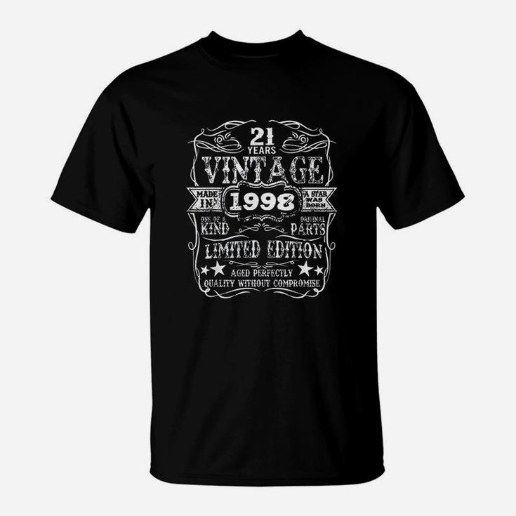 Made In 1998 21 Years Old Vintage 21st Birthday Gift T-Shirt
