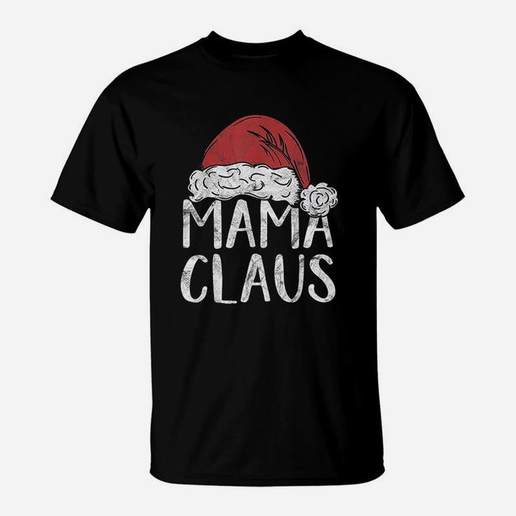 Mama Claus Christmas Costume Gift Santa Matching Family Xmas T-Shirt